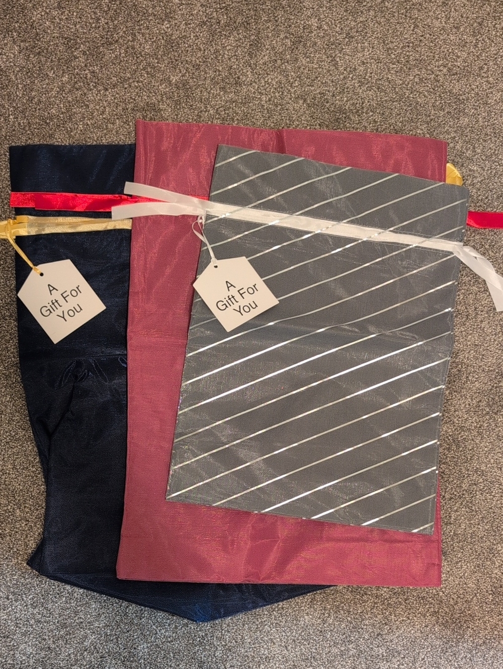 Set Of 3 Reusable Gift Bags
